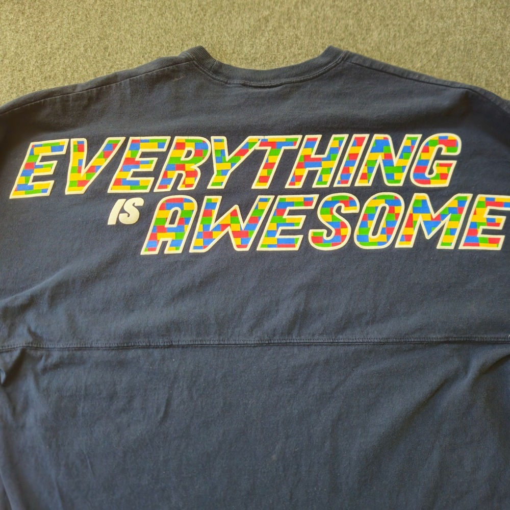 Legoland Spirit Jersey Everything Is Awesome Shirt LS Sz Large California Resort